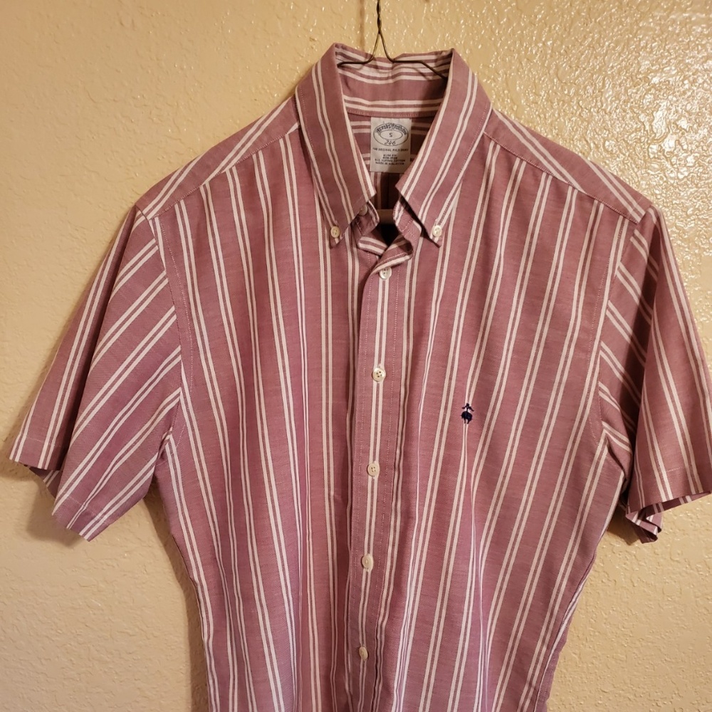 Brooks Brothers - SS Button Down - Red Striped